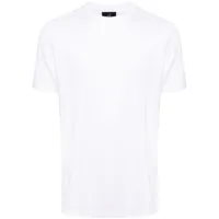 dunhill t-shirt en coton à logo brodé - blanc