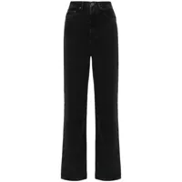 rotate birger christensen jean ample à taille haute - noir