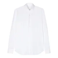 xacus chemise unie à manches longues - blanc