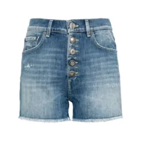 dondup short en jean à coupe courte - bleu