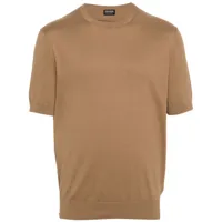 zegna t-shirt en coton - marron