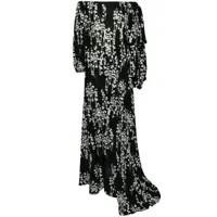 bernadette robe ninouka à fleurs - noir