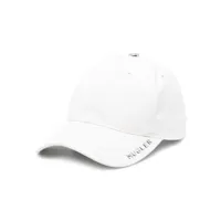 mugler casquette à logo - blanc