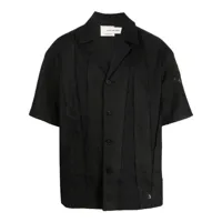feng chen wang chemise à design structuré - noir