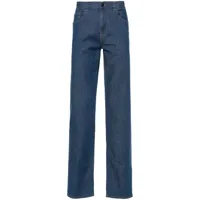 canali jean à patch logo - bleu