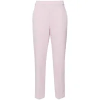 pinko pantalon de tailleur à coupe courte - rose