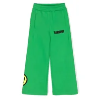 barrow kids pantalon de jogging à logo imprimé - vert