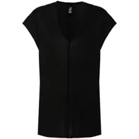 thom krom t-shirt à détails de coutures - noir