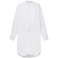 stella mccartney robe-chemise plastron - blanc