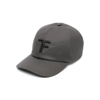 tom ford casquette à logo brodé - gris
