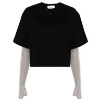 giuseppe di morabito t-shirt avec mitaines - noir