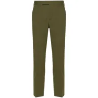 pt torino pantalon de costume à coupe fuselée - vert