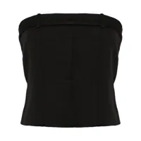 róhe haut à design de corset - noir