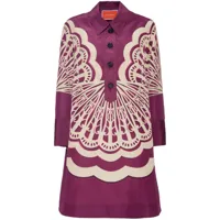 la doublej robe-chemise courte artemis - violet