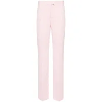 the andamane pantalon droit à taille haute - rose
