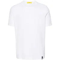 drumohr t-shirt en coton à logo appliqué - blanc