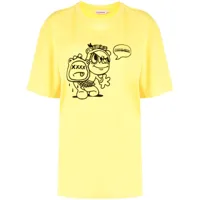 charles jeffrey loverboy t-shirt en coton à imprimé graphique - jaune