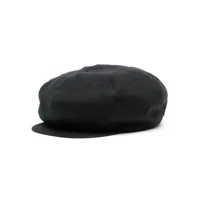 yohji yamamoto casquette gavroche en coton - noir