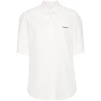 pushbutton chemise à détail noué - blanc