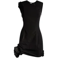 bally robe courte à volants - noir