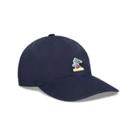 bally casquette à logo appliqué - bleu