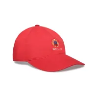 bally casquette en coton à logo brodé - rouge
