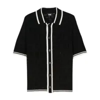 gcds chemise à motif monogrammé - noir