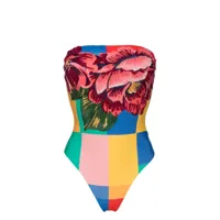 farm rio maillot de bain à design colour block - rose