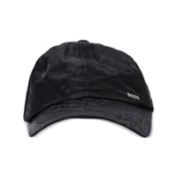 boss casquette à plaque logo - noir