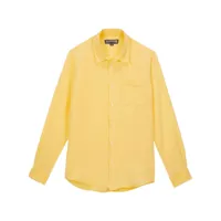 vilebrequin chemise caroubis turtle - jaune