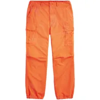polo ralph lauren pantalon cargo burroughs à logo appliqué - orange