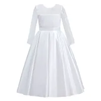 tulleen robe plissée arcadia - blanc