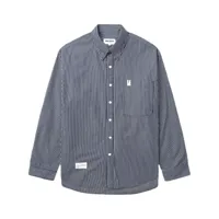 chocoolate chemise en coton à rayures - bleu