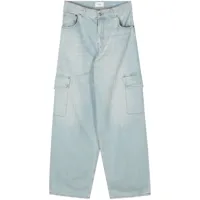 haikure pantalon cargo en jean - bleu