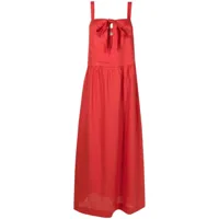 adriana degreas robe longue à détail de nœud - rouge