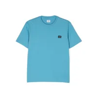 c.p. company kids t-shirt à logo imprimé - bleu