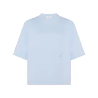 rosetta getty x violet getty t-shirt en coton à logo brodé - bleu