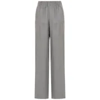 emporio armani pantalon à taille élastiquée - gris