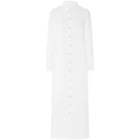 rosetta getty robe-chemise à design stretch - blanc