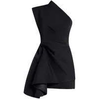 acler robe courte gowrie à design asymétrique - noir