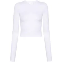 wardrobe.nyc t-shirt stretch à col rond - blanc