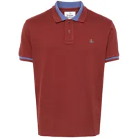 vivienne westwood chemise à motif orb brodé - rouge