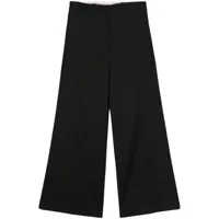 low classic pantalon ample en serge - noir