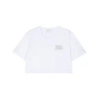 société anonyme t-shirt binary en coton - blanc