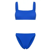 hunza g bikini xandra à effet froissé - bleu
