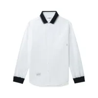 chocoolate chemise à bords contrastants - blanc