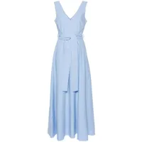 p.a.r.o.s.h. robe longue à design noué - bleu