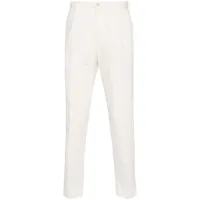 incotex pantalon de costume fuselé - blanc