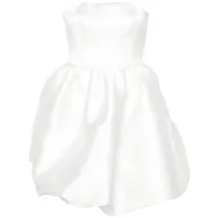 p.a.r.o.s.h. robe papavero balloon à coupe courte - blanc