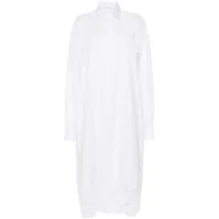 ermanno scervino robe-chemise à coupe mi-longue - blanc
